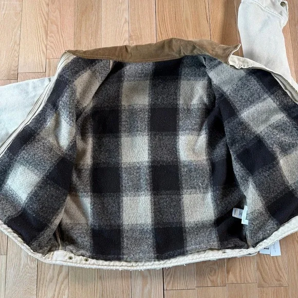 Elwood Petrol Workwear Cropped Jacket Khaki Tan Adult Medium NWT - Picture 7 of 8